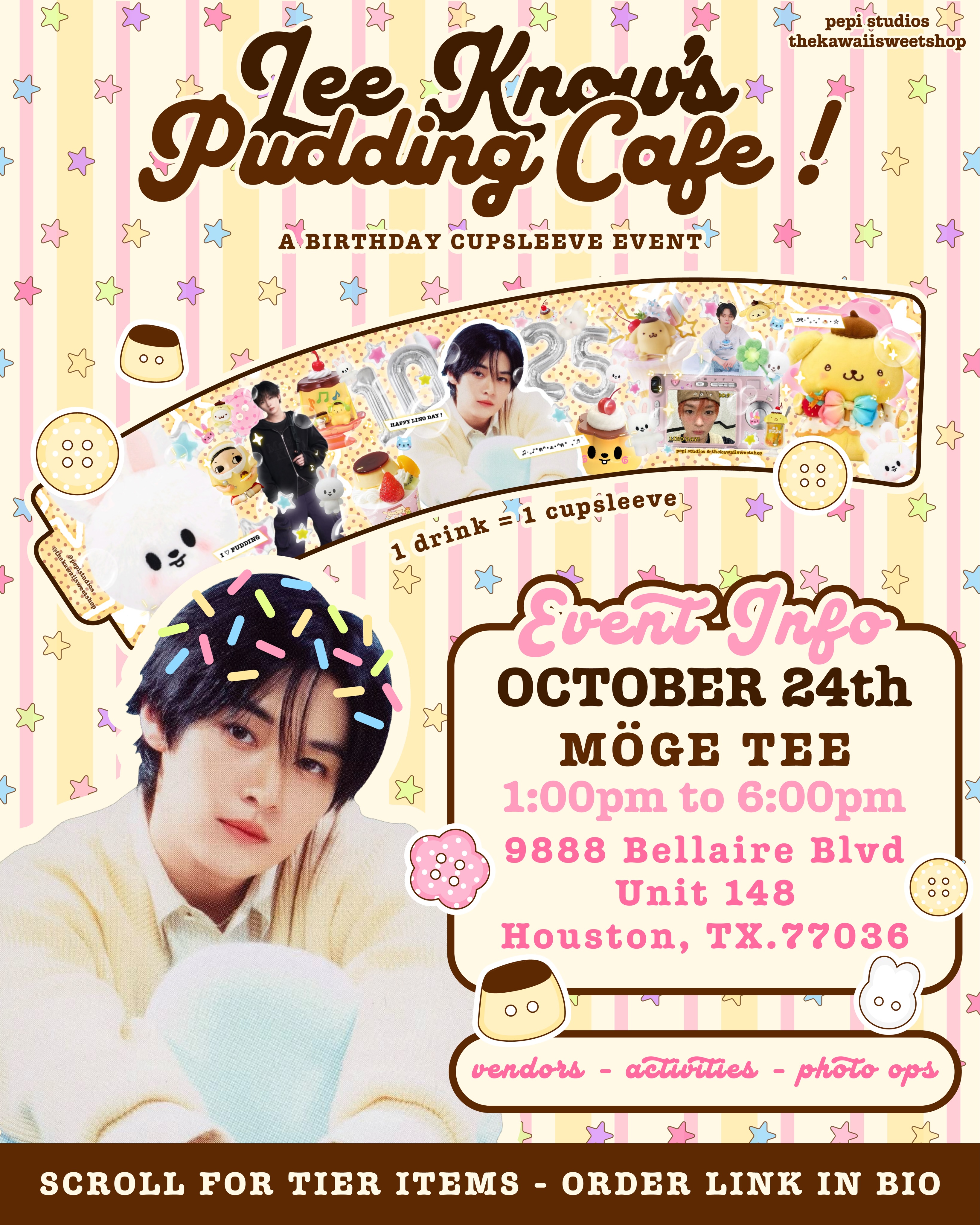 Lee Know's Pudding Cafe – Houston, October 24, 2026 | Kpop Tracker