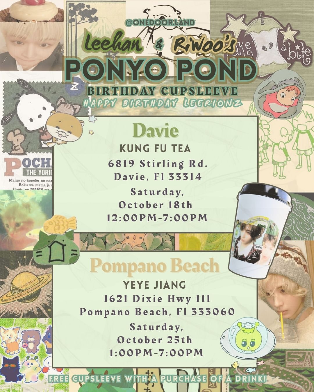 Leehan & Riwoo Birthday Cupsleeve & Vendor Event - Image 1
