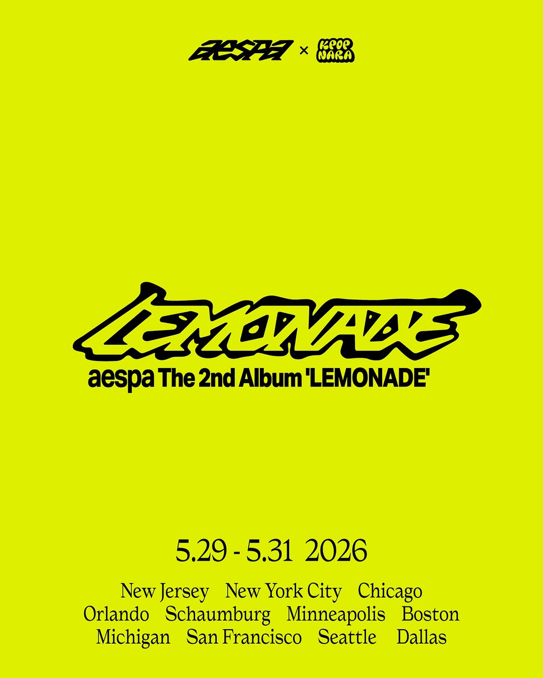 ‘LEMONADE’ Album Release Event – Multiple Cities, May 29 – 31, 2026 | K ...