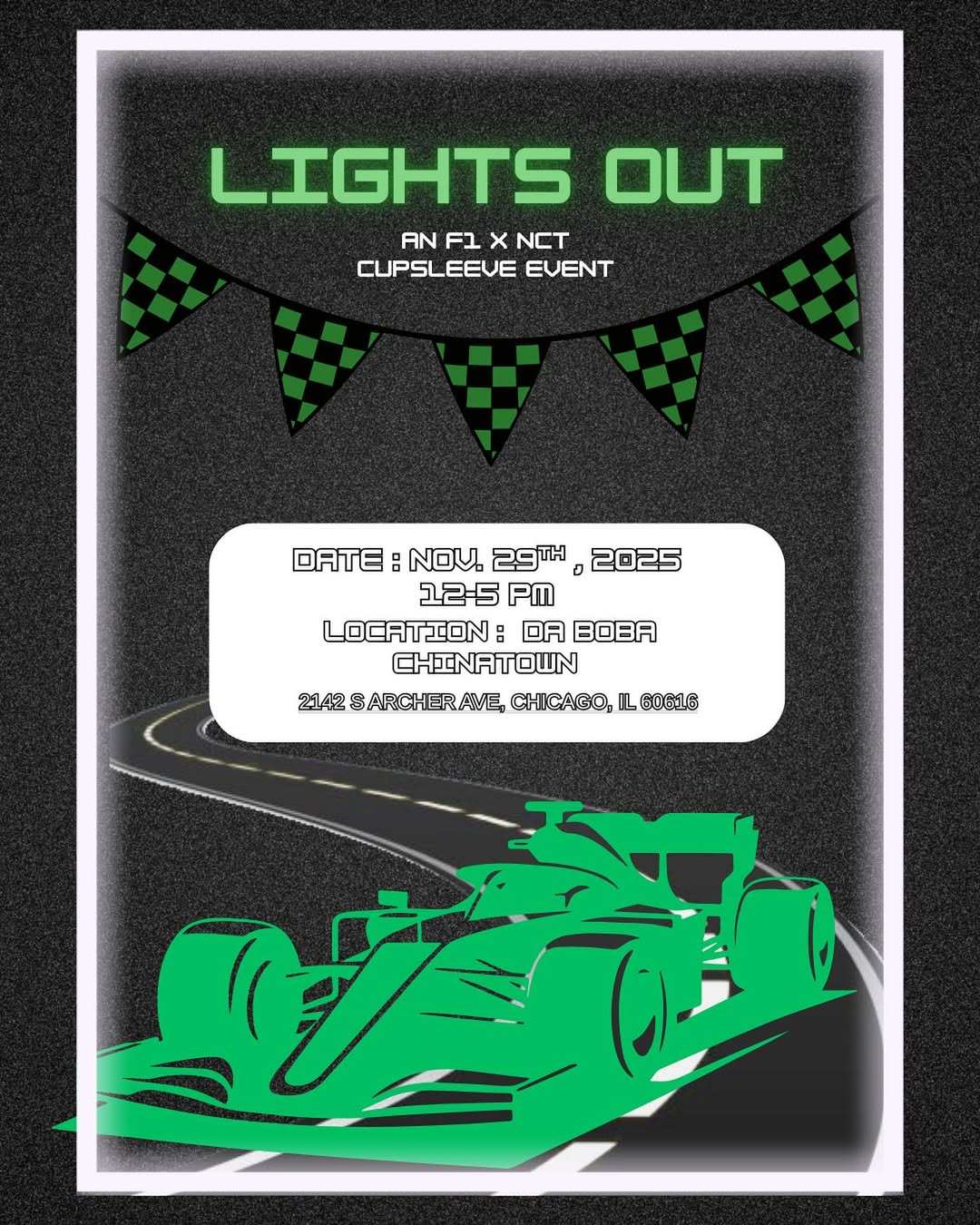 LIGHTS OUT: F1 X NCT Cupsleeve Event - Image 1