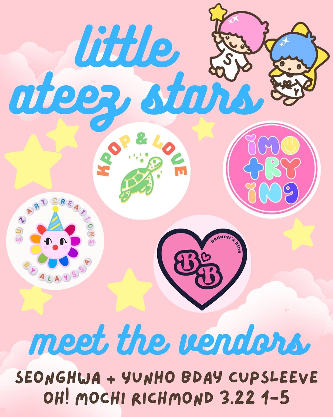 Little Ateez Stars: Seonghwa + Yunho Bday Cupsleeve - Image 2