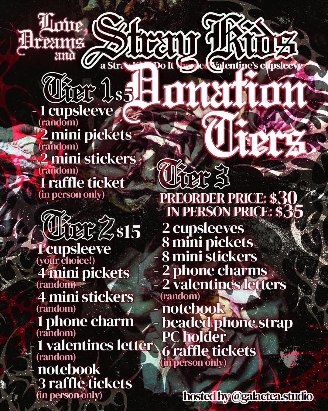 Love, Dreams and Stray Kids Valentine’s cupsleeve - Image 2