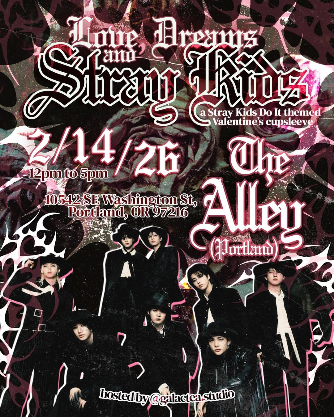 Love, Dreams and Stray Kids Valentine’s cupsleeve