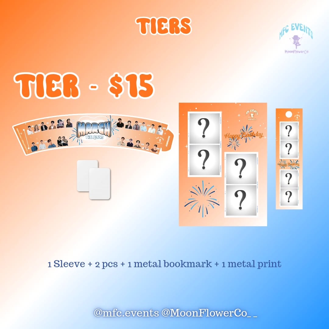 March K-Pop Idols & Thai Actors Birthday Cupsleeve Event - Image 2