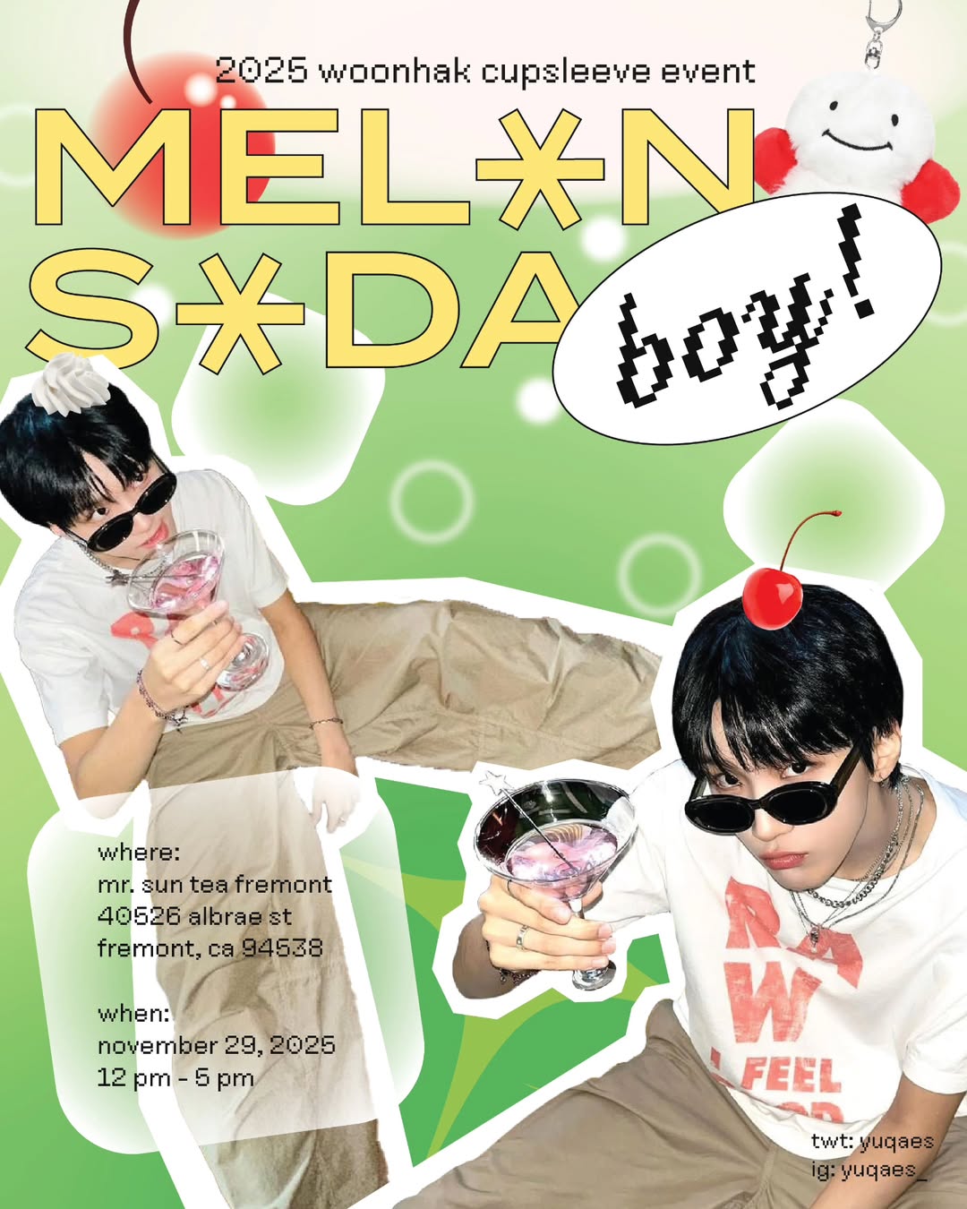 MEL*N S*DA boy! 2025 woonhak cupsleeve event - Image 1