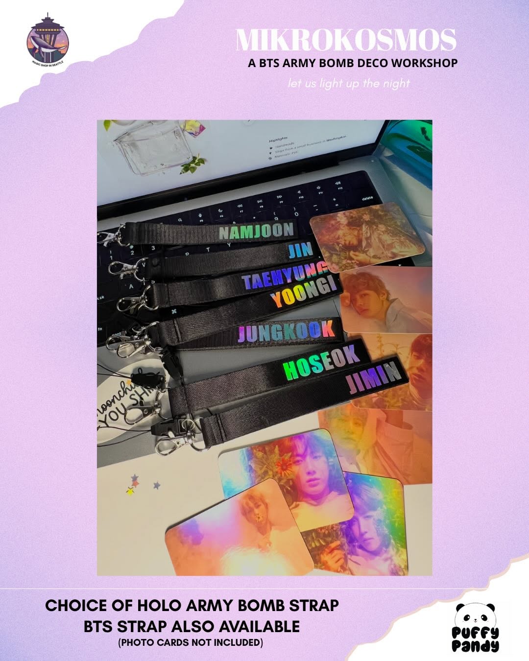 Mikrokosmos: A BTS Army Bomb Deco Workshop – Seattle, July 11 – 12