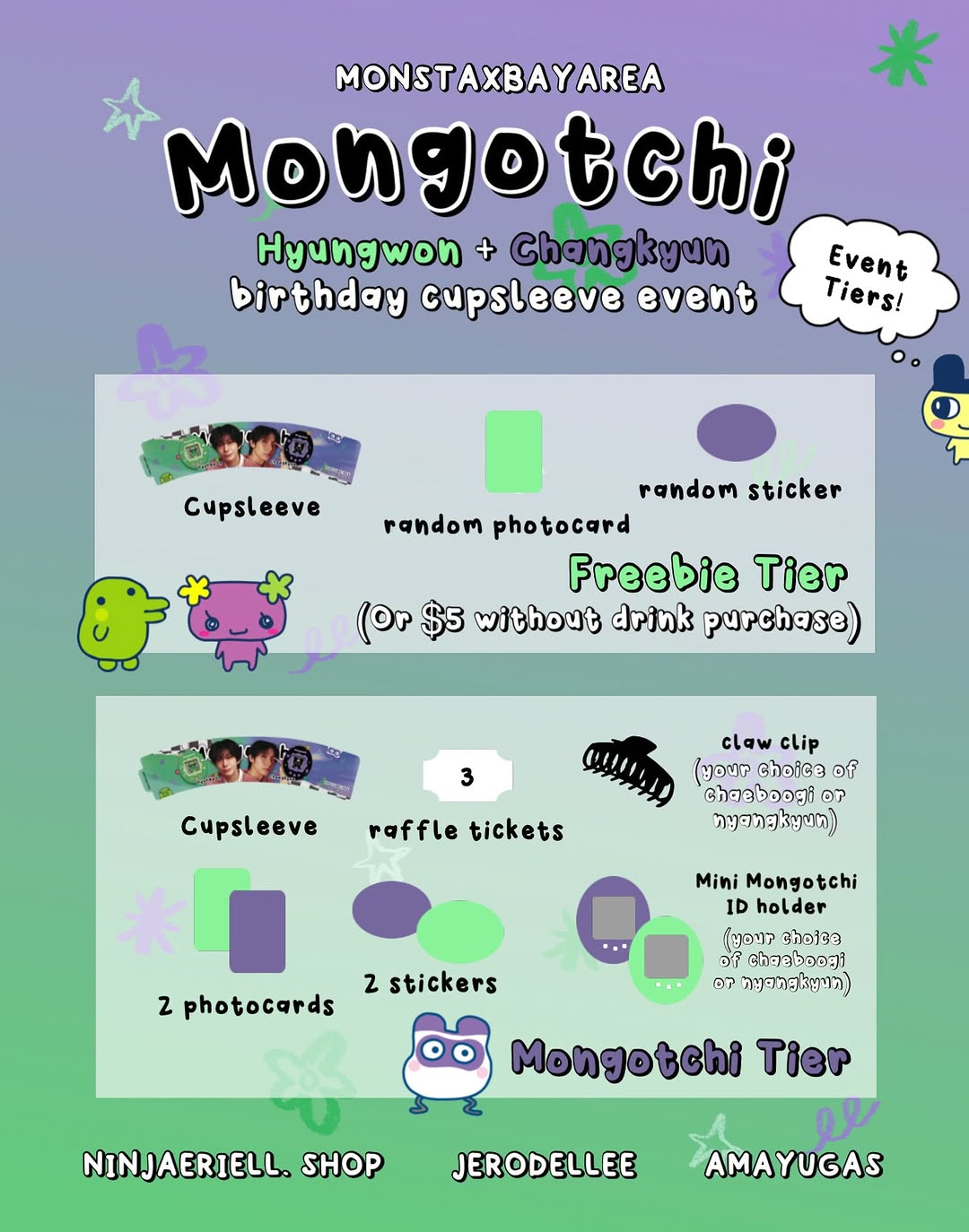 Mongotchi Hyungwon + Changkyun Birthday Cupsleeve - Image 3