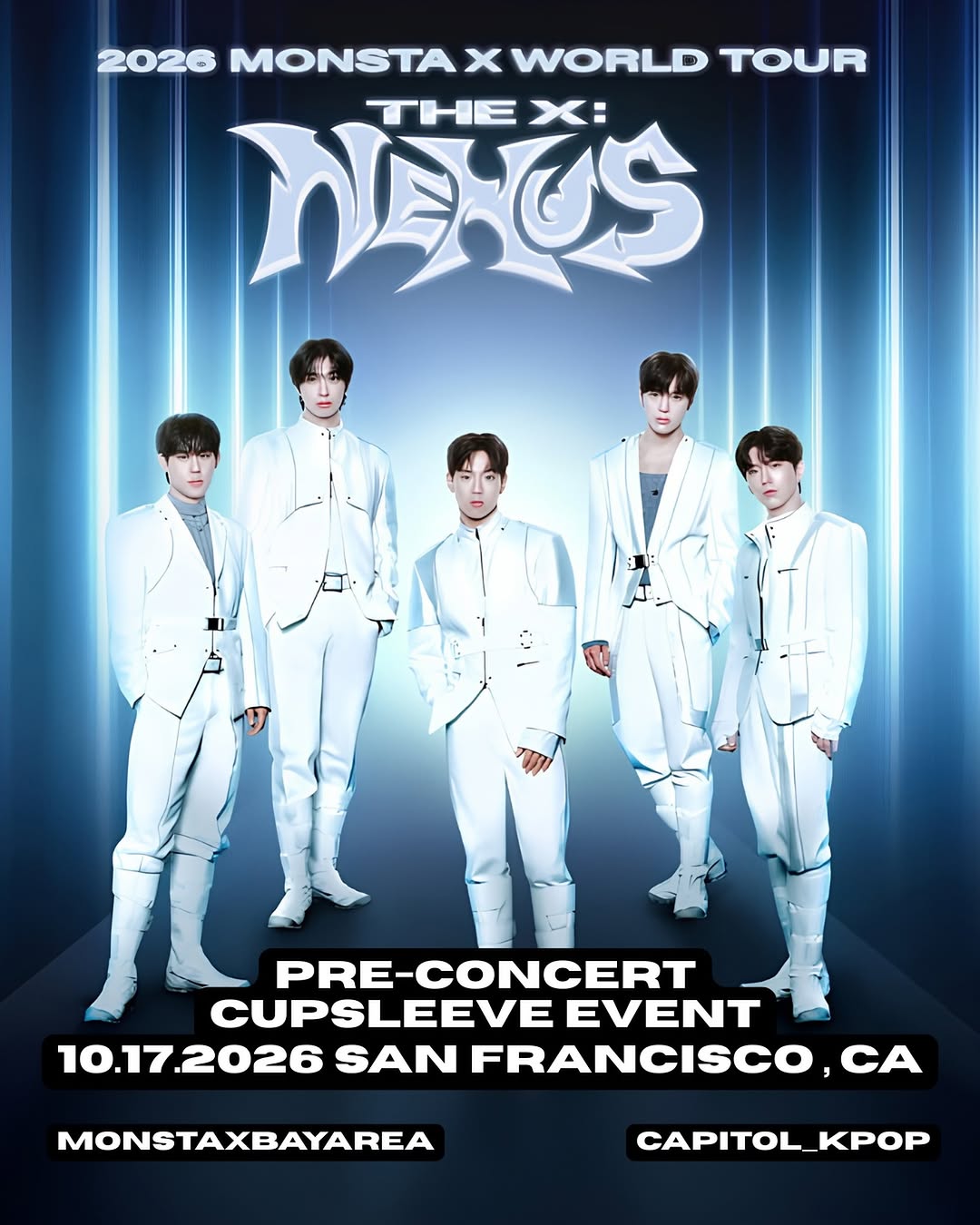 MONSTA X THE CONNECT TOUR トレカ モンベベオンリー Monsta X Cupsleeve Event – San Francisco, October 17, 2026 | K-Pop