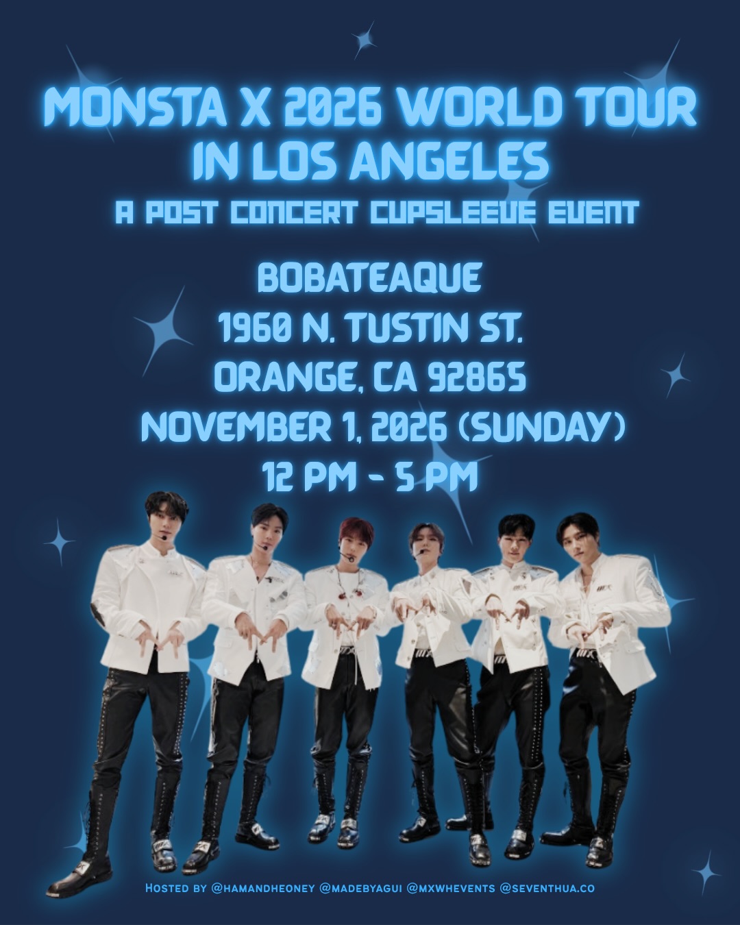 Monsta X Nexus in LA - Post-Concert Cupsleeve – Orange, November 1