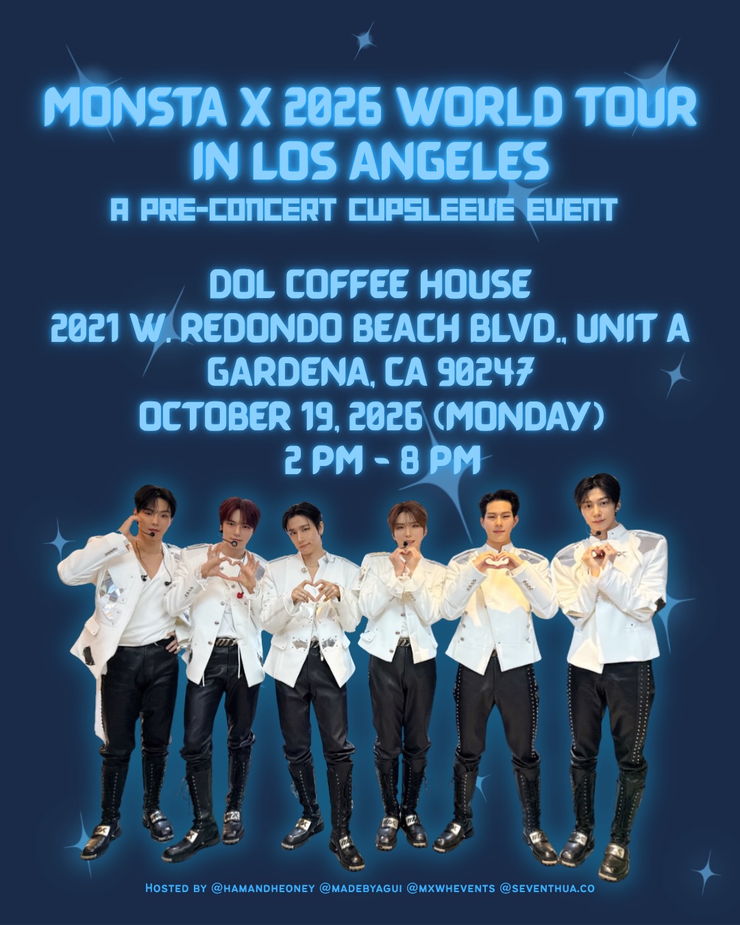 Monsta X Nexus in LA - Pre-Concert Cupsleeve – Gardena, October 19
