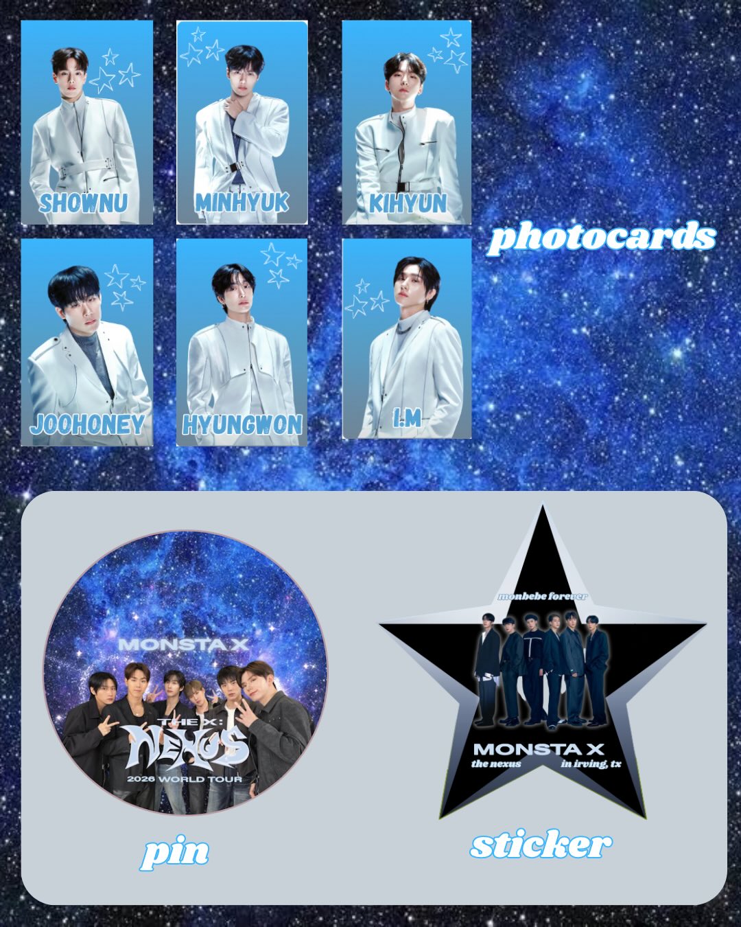 Monsta X NEXUS World Tour Cupsleeve in Dallas – Coppell, September