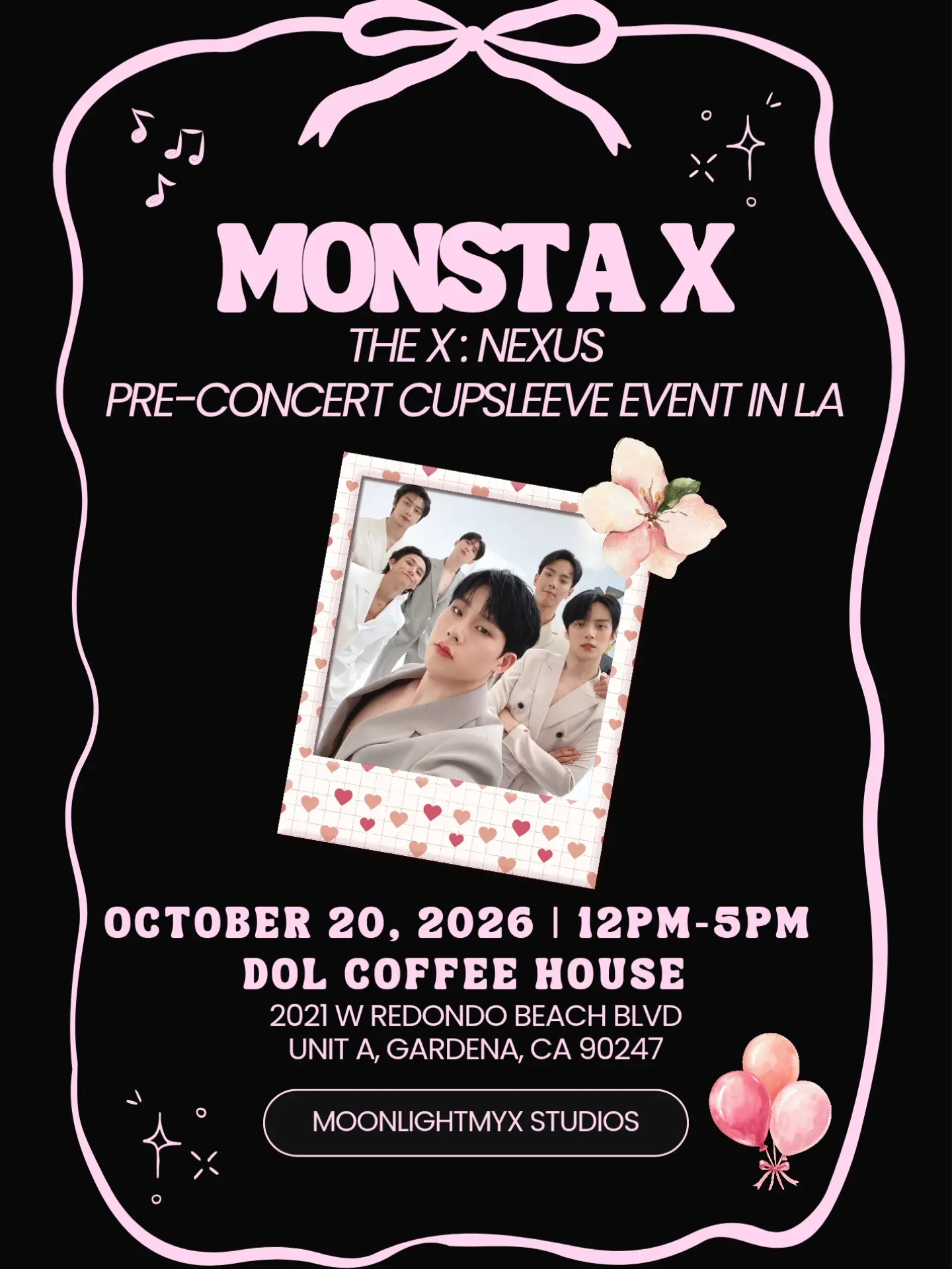MONSTA X THE X: NEXUS Pre-Concert Cupsleeve Event in LA – Gardena