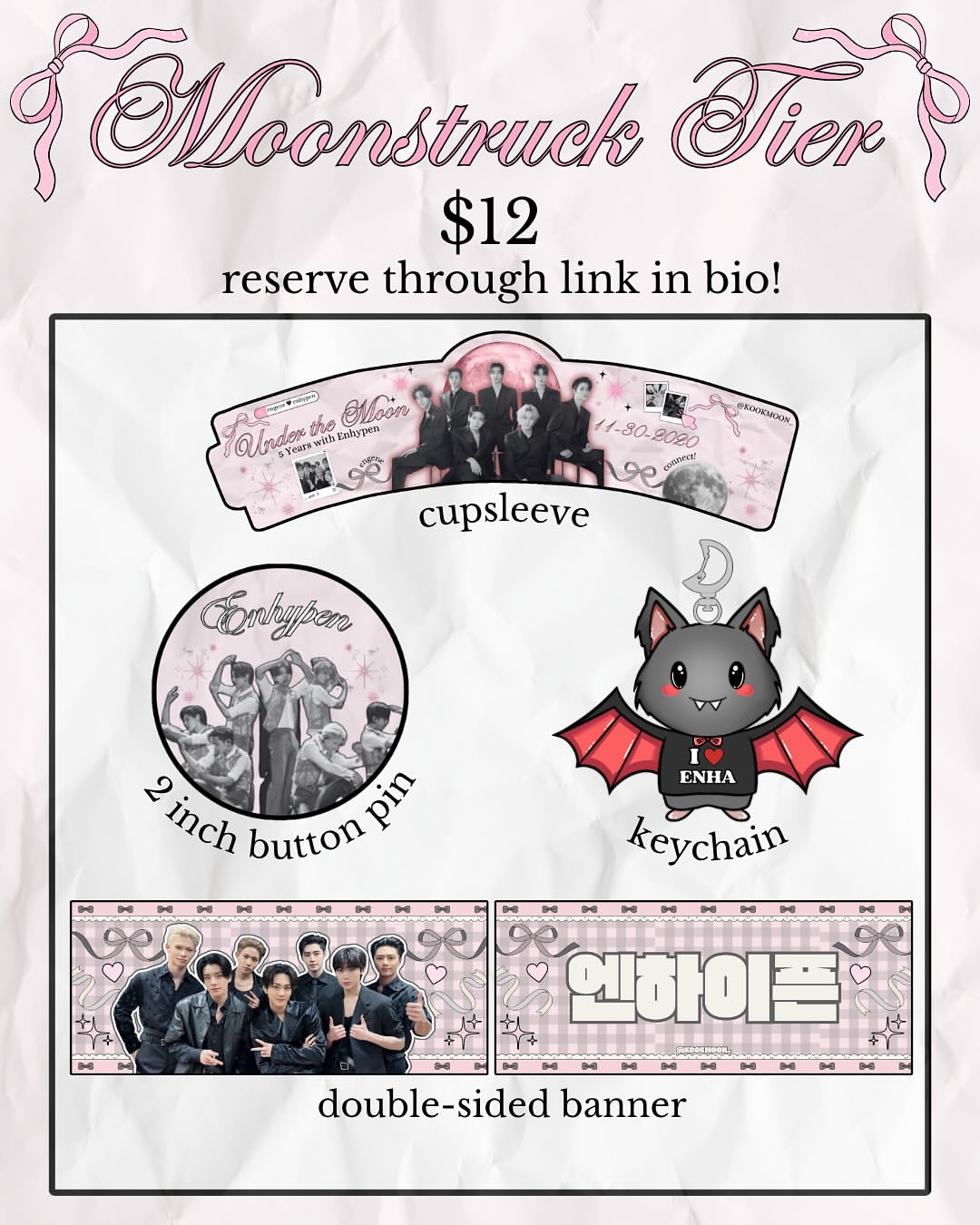 Moonstruck Tier Reveal Cupsleeve Event