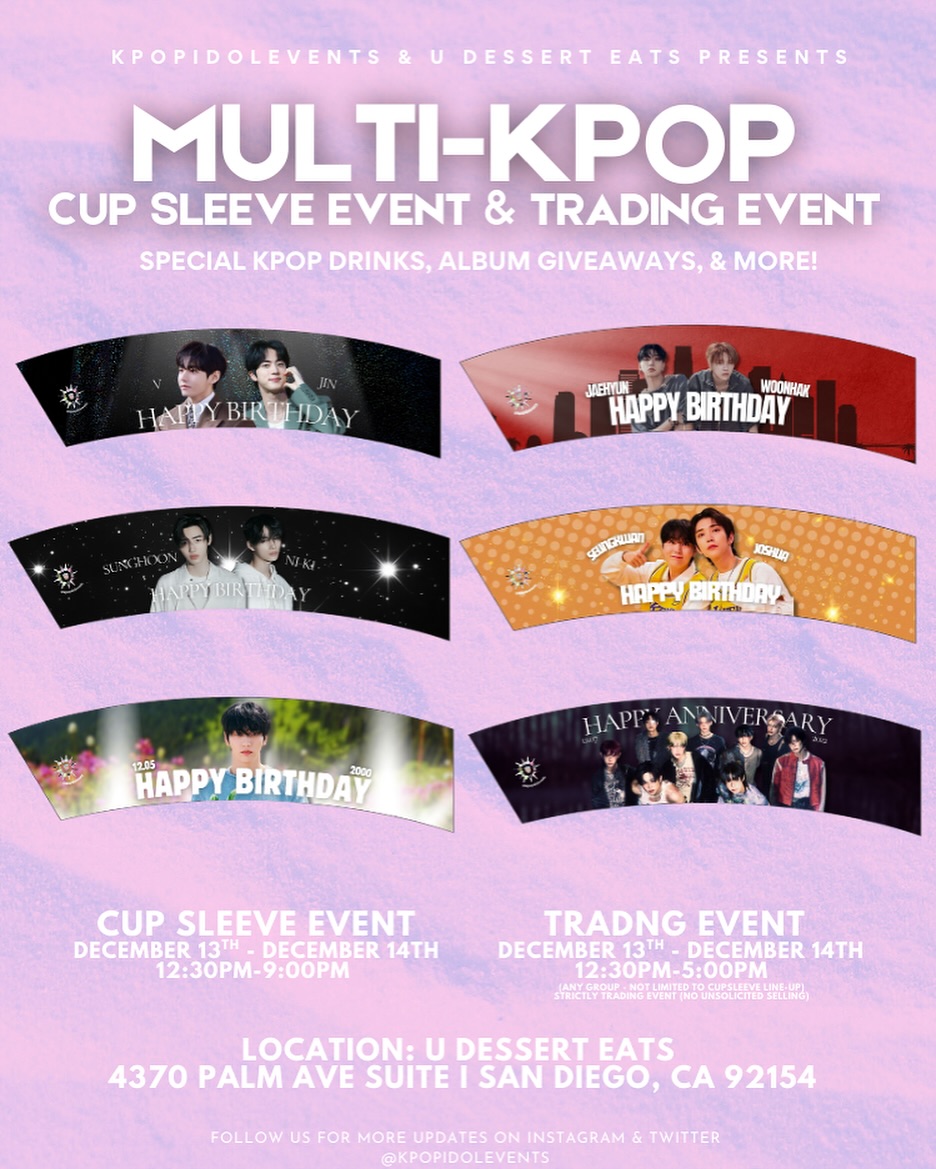 MULTI-KPOP CUP SLEEVE & TRADING EVENT - Image 2