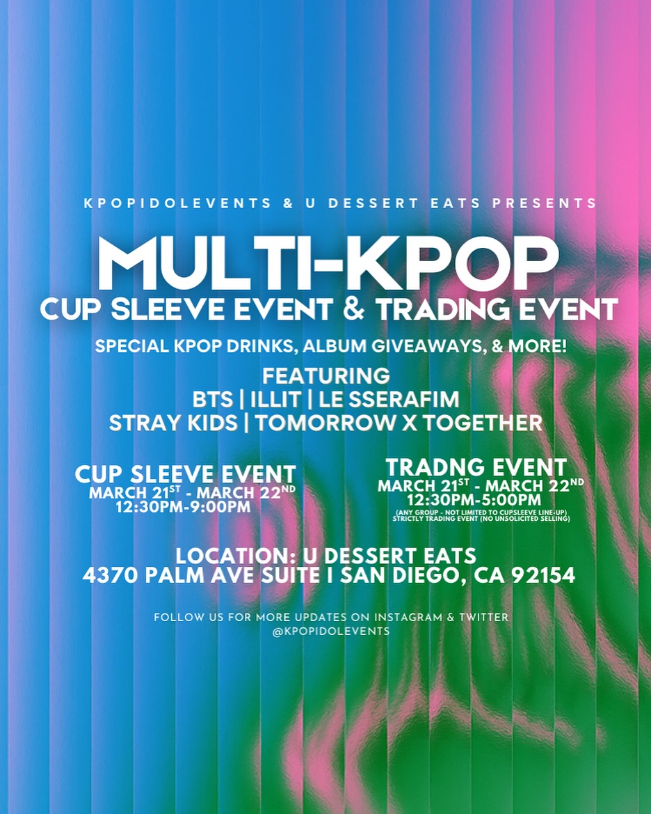 MULTI-KPOP CUP SLEEVE & TRADING EVENT
