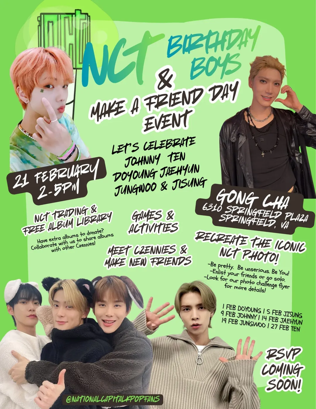 NCT February Birthday Boys & Make a Friend Day