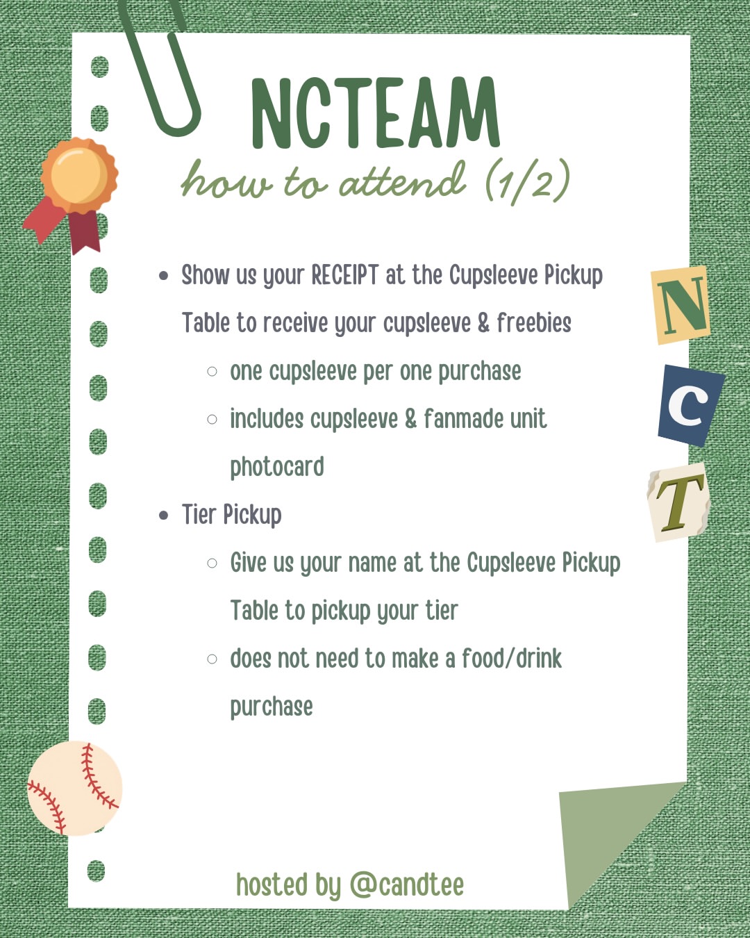 NCTeam Unitversary Cupsleeve Event - Image 3