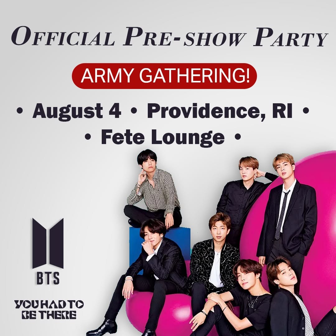 Official Pre-Show Party. Army gathering!