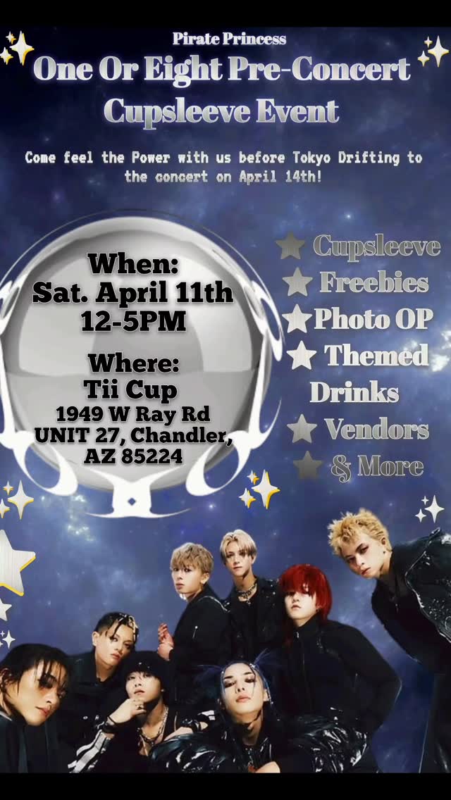 One Or Eight Pre-Concert Cupsleeve Event