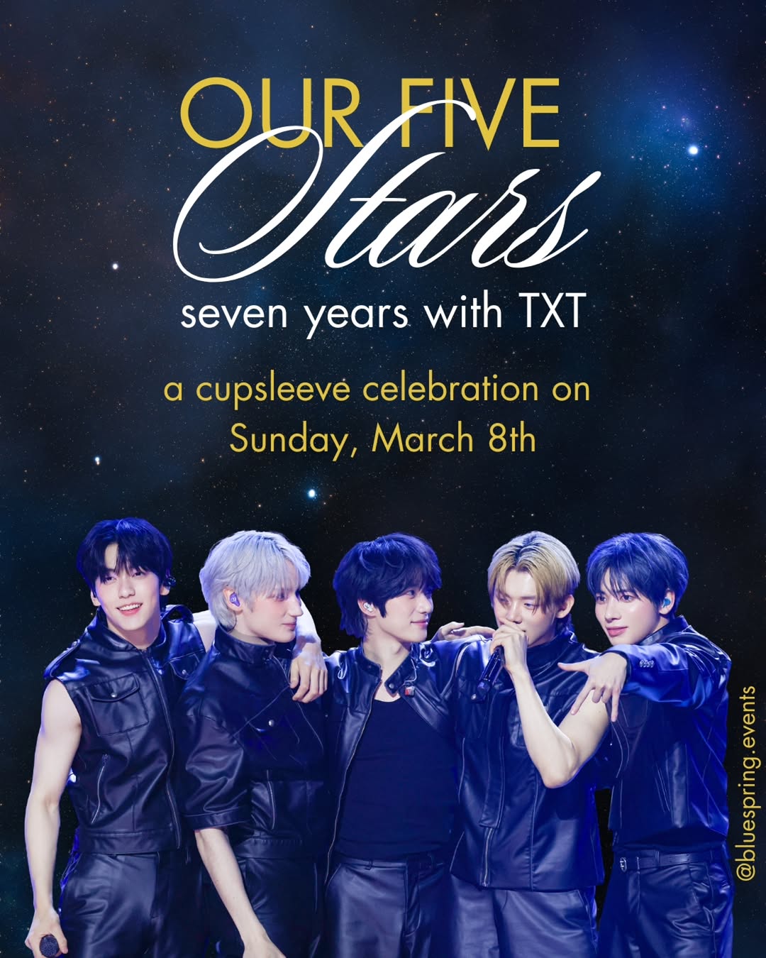 Our Five TXT 7th Anniversary Cupsleeve