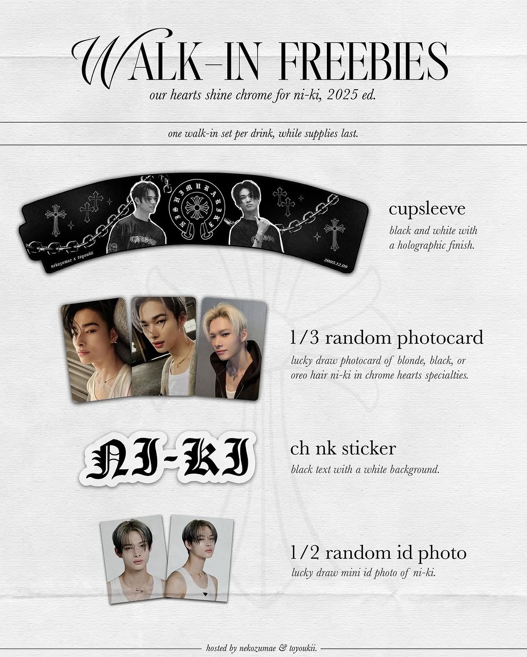 Our hearts SHINE CHROME for NI-KI: Nishimura Riki's Birthday Cupsleeve Event - Image 2