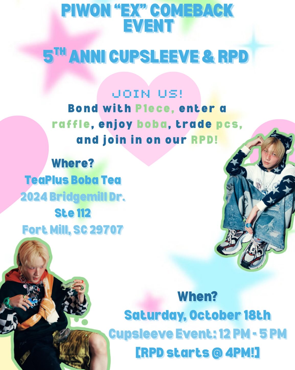 P1Harmony 'EX' Comeback Event & 5th Anniversary Cupsleeve - Image 1