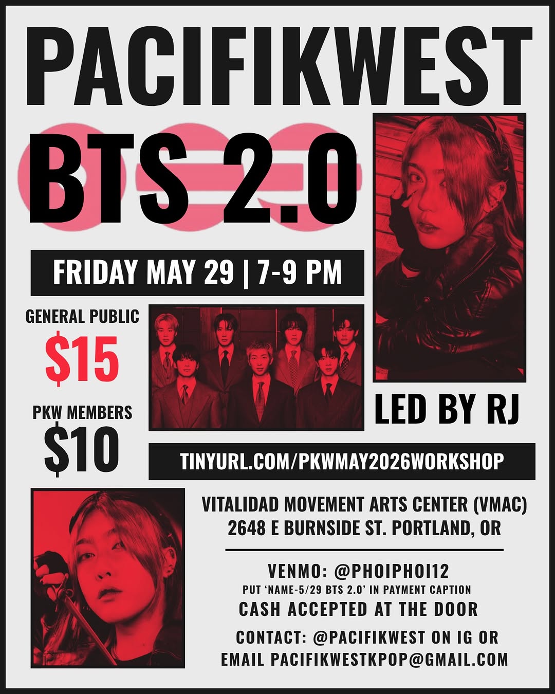 PacifiKWest May Dance Workshop ‘2.0’ By BTS