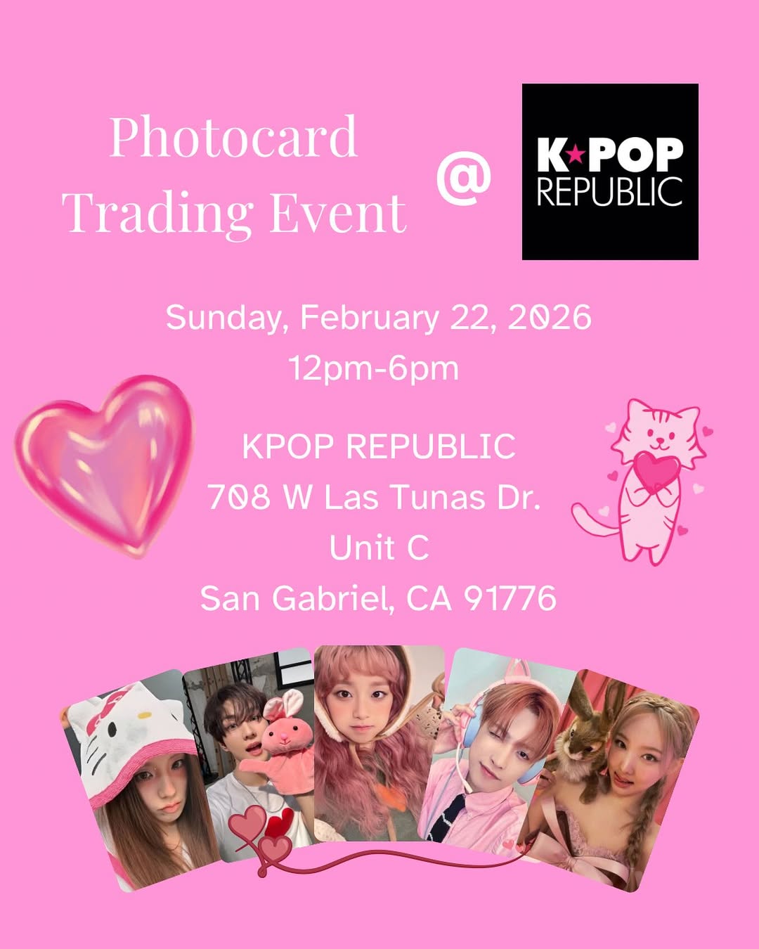 Photocard Trading Event