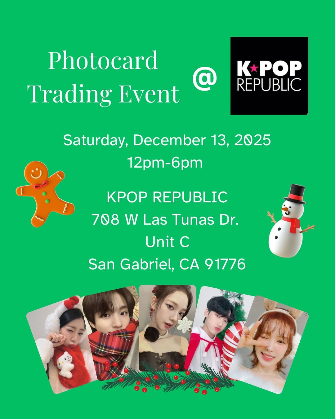 Photocard Trading Event