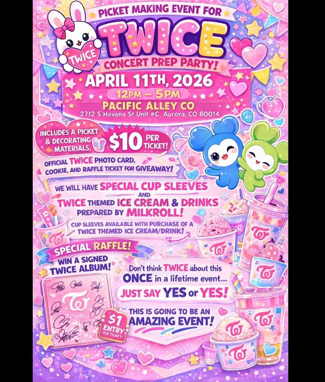 Picket Making Event for TWICE Concert Prep Party