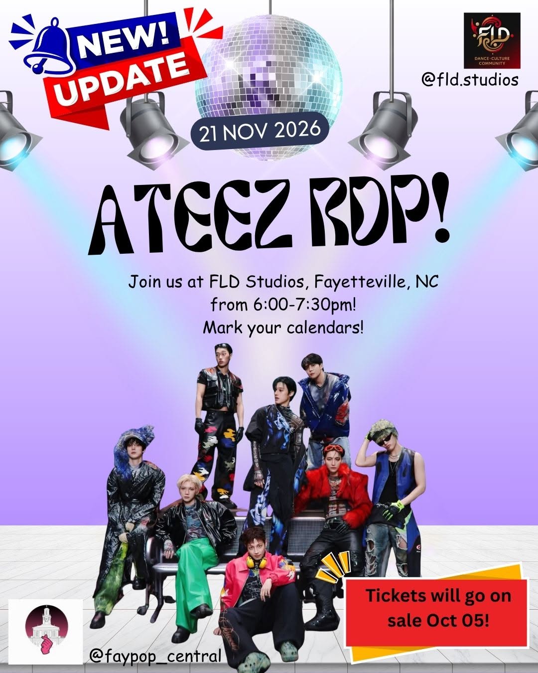 Random Dance Play Event (Ateez edition!) – Fayetteville, November
