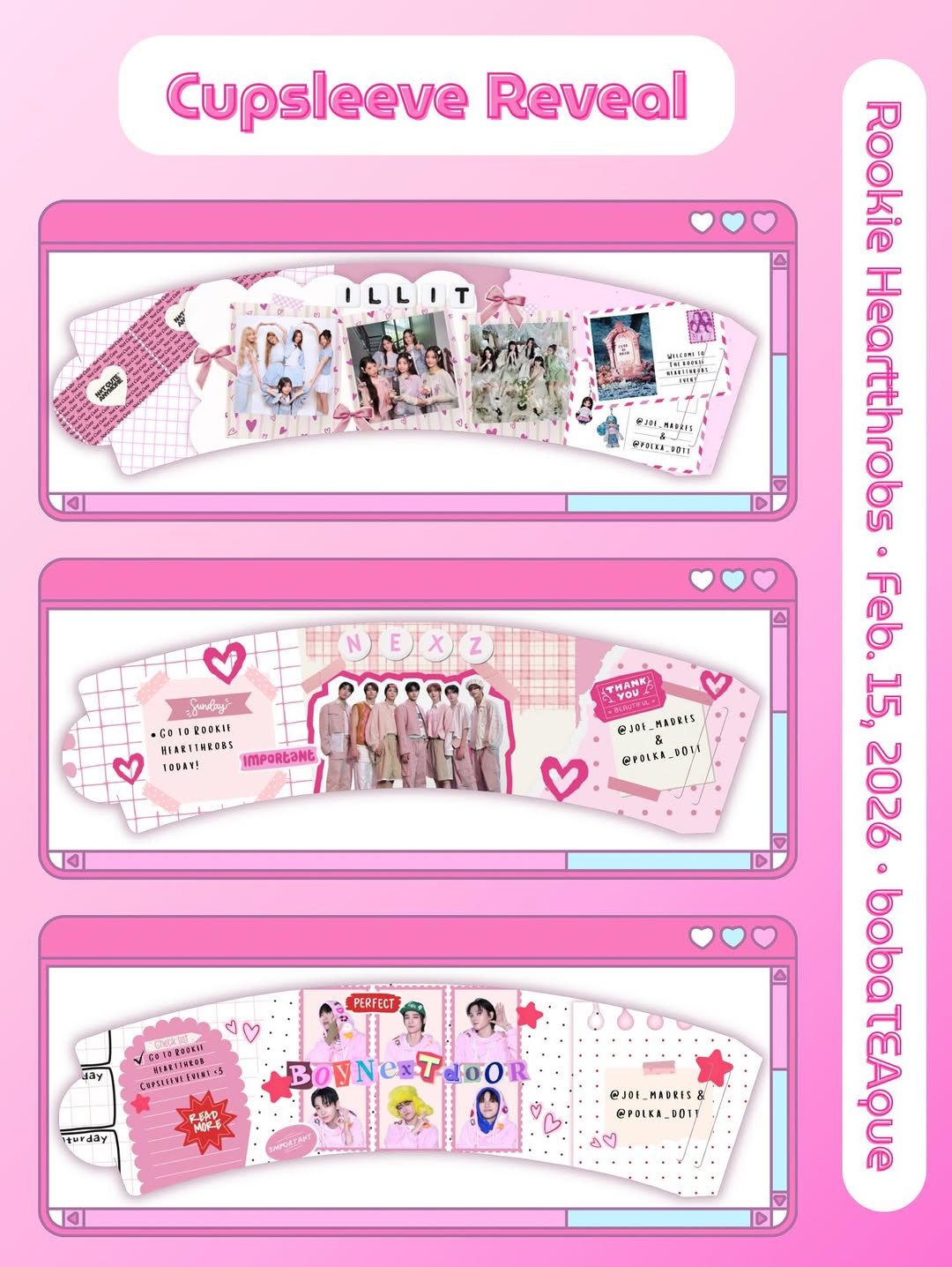 Rookie Heartthrobs Cupsleeve Event - Image 4