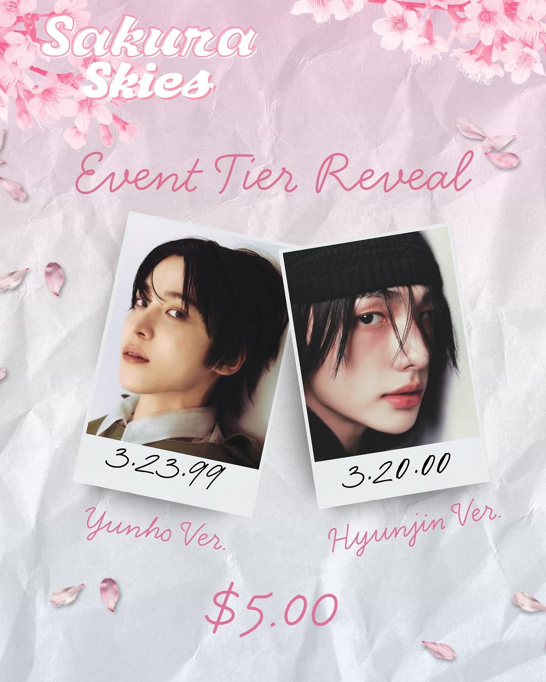 Sakura Skies: Hyunjin + Yunho Birthday Cupsleeve Event - Image 2