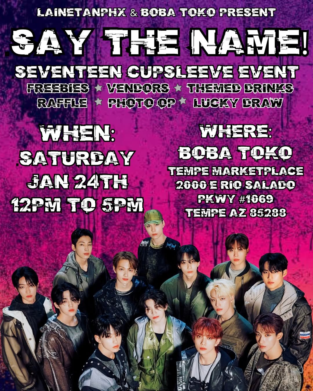 SAY THE NAME! SEVENTEEN CUPSLEEVE EVENT