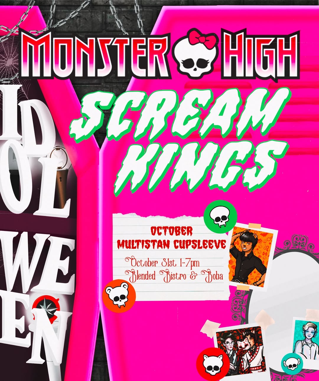 Scream Kings Idolween Cupsleeve Event