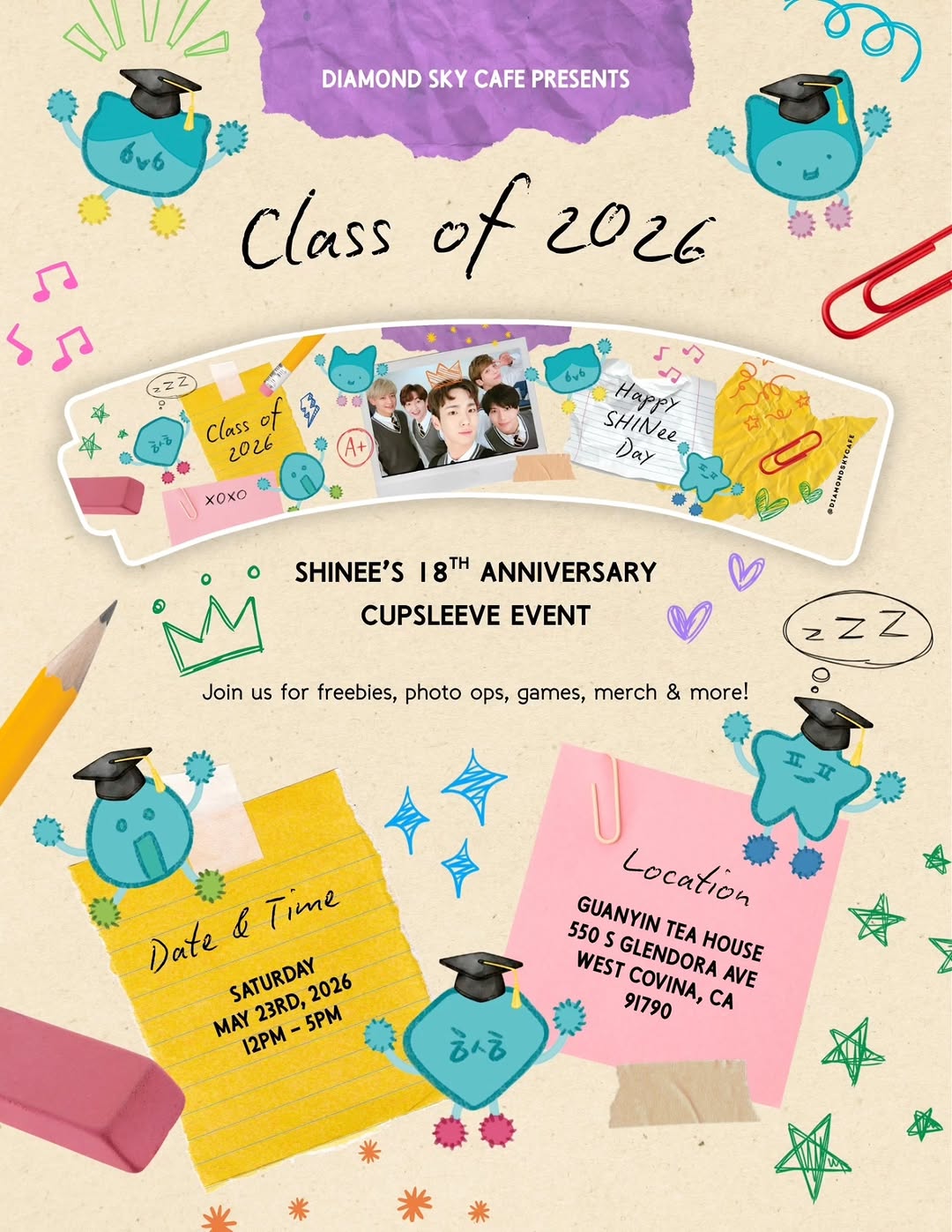 SHINee 18th Anniversary Cupsleeve