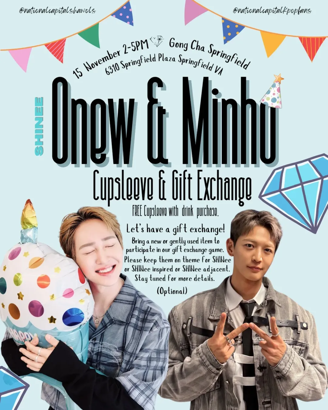 SHINee Onew & Minho Cupsleeve & Gift Exchange