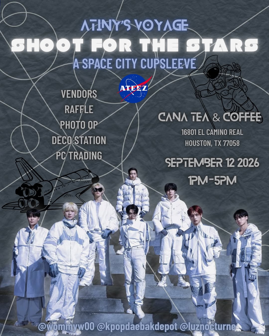 Shoot For The Stars - ATEEZ cupsleeve event – Houston, September