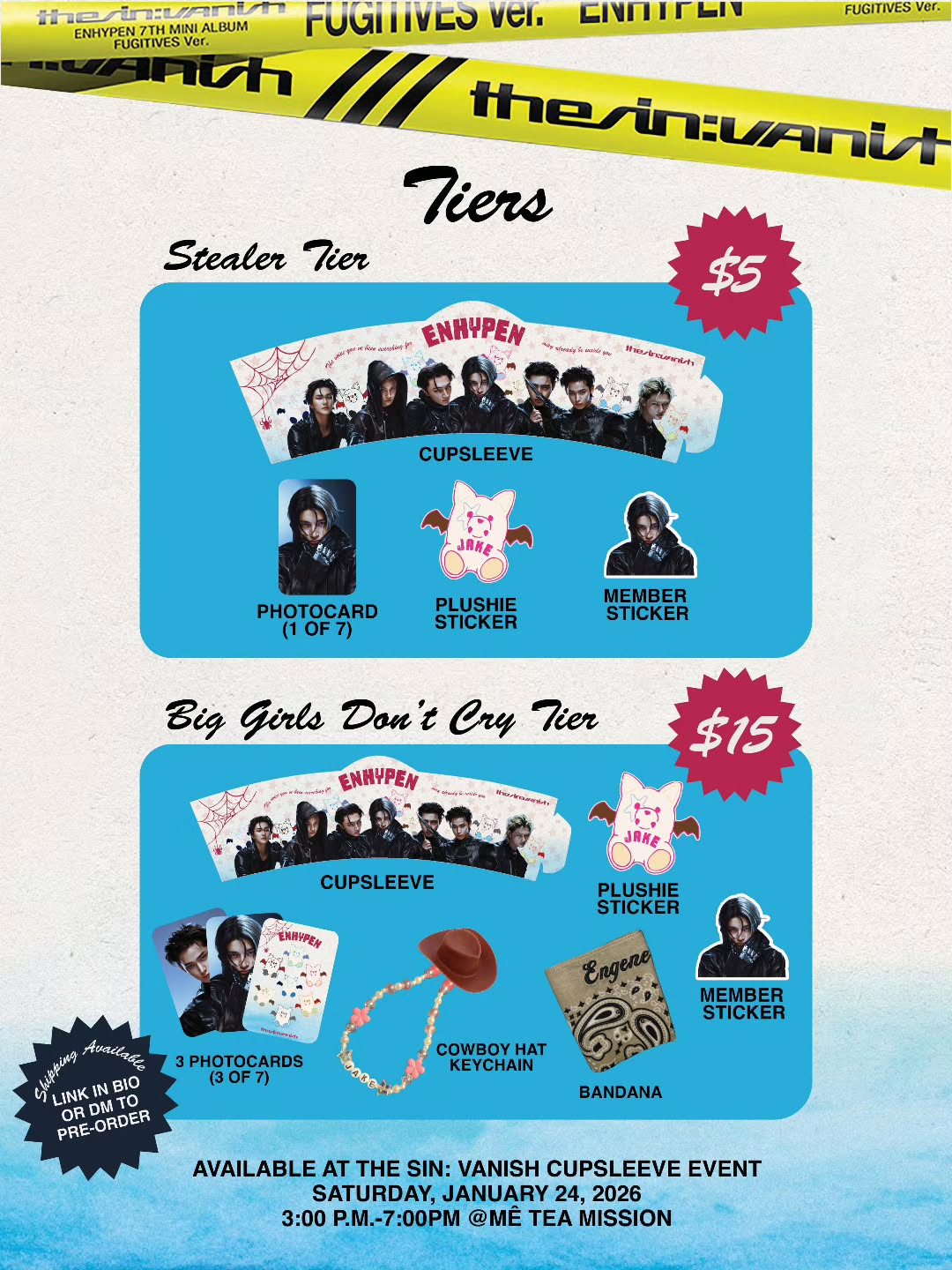 SIN: VANISH CUPSLEEVE ENHYPEN COMEBACK CELEBRATION - Image 4