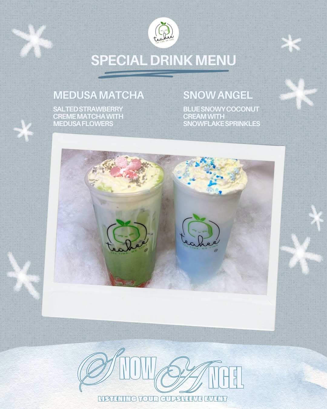 SNOW ANGEL listening tour cupsleeve - Image 3