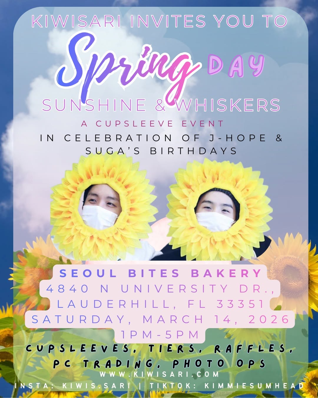 Spring Day: Sunshine & Whiskers Cupsleeve Event