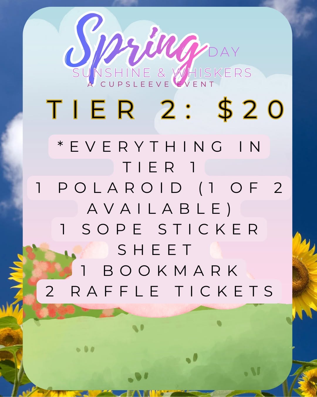 Spring Day: Sunshine & Whiskers Cupsleeve Event - Image 2