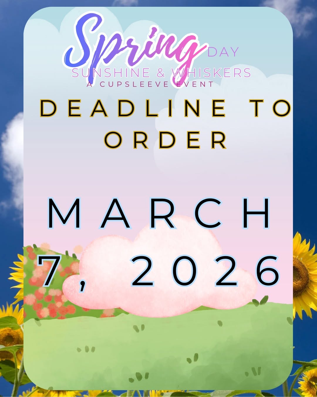 Spring Day: Sunshine & Whiskers Cupsleeve Event - Image 4