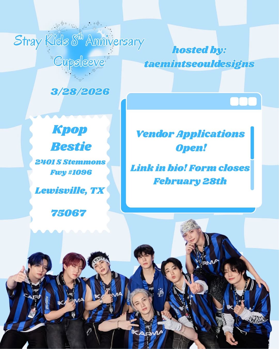 STAY IN LOVE: Stray Kids 8th Anniversary Cupsleeve - Image 2