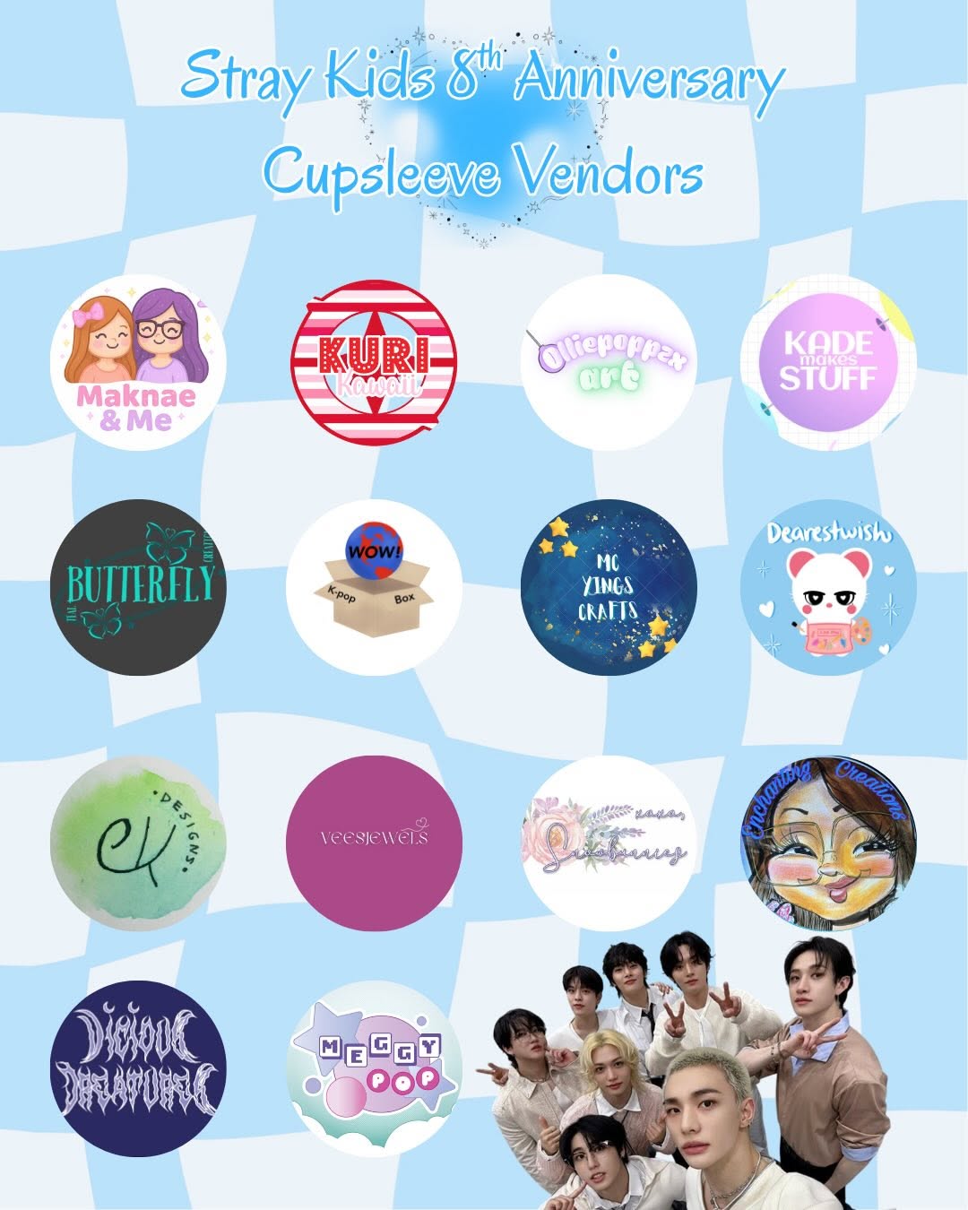 STAY IN LOVE: Stray Kids 8th Anniversary Cupsleeve - Image 3