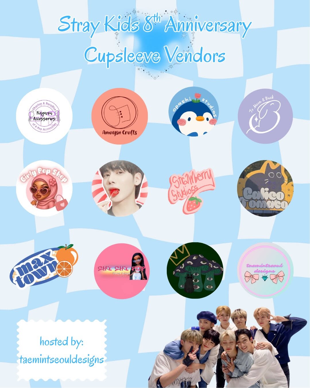 STAY IN LOVE: Stray Kids 8th Anniversary Cupsleeve - Image 4