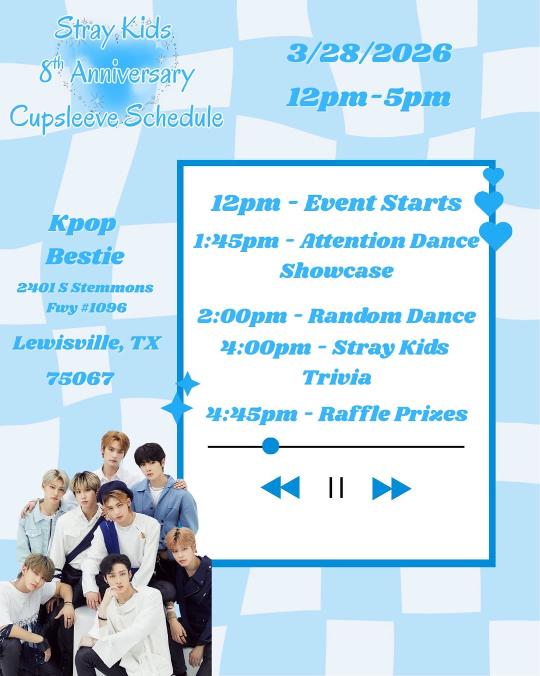 STAY IN LOVE: Stray Kids 8th Anniversary Cupsleeve - Image 9