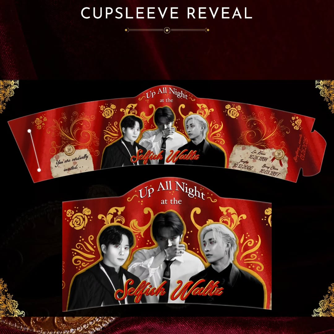 STAYTINY Chan, Lee Know, and Jongho Birthday Cupsleeve Celebration