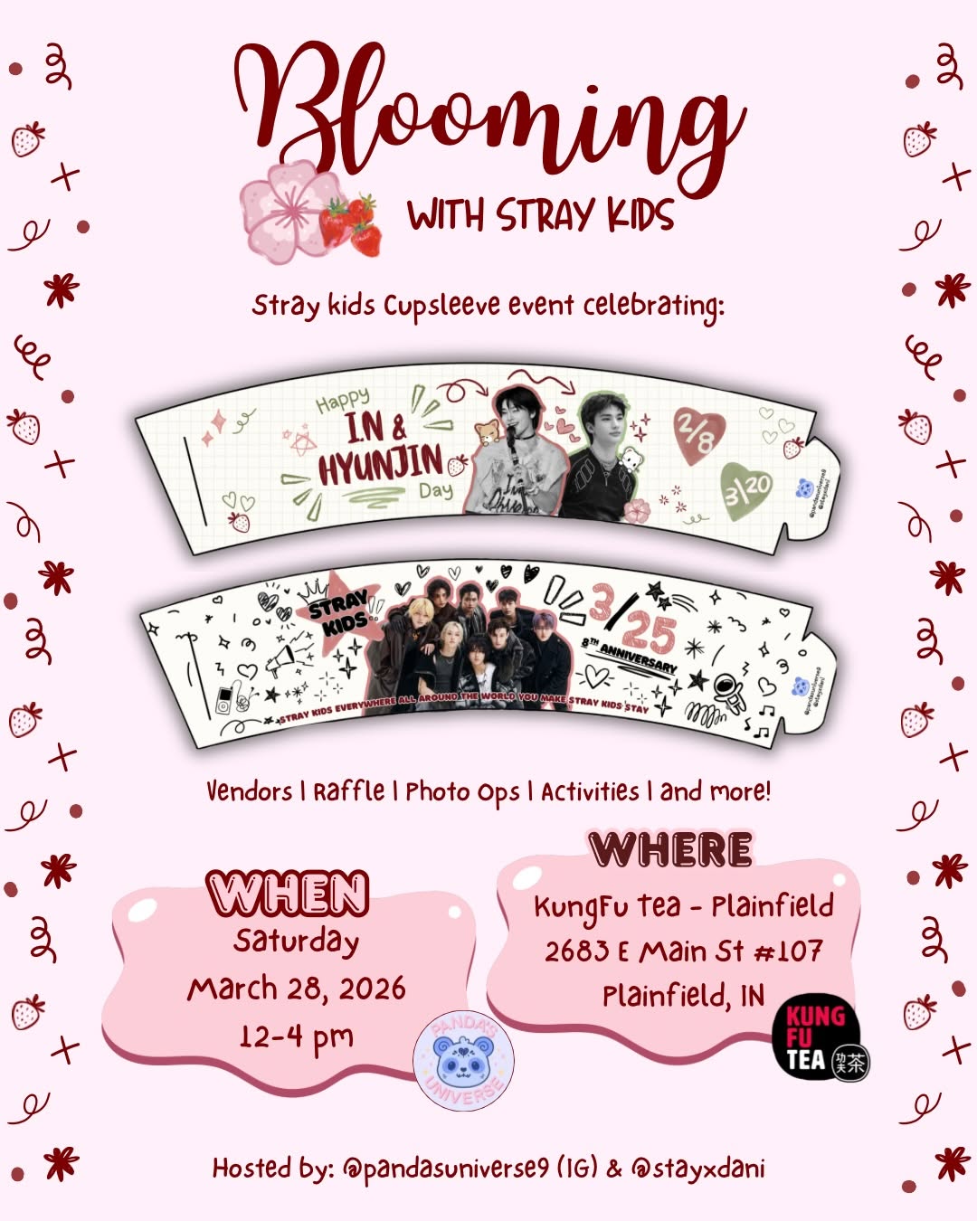 Stray Kids 8th Anniversary Cupsleeve Event