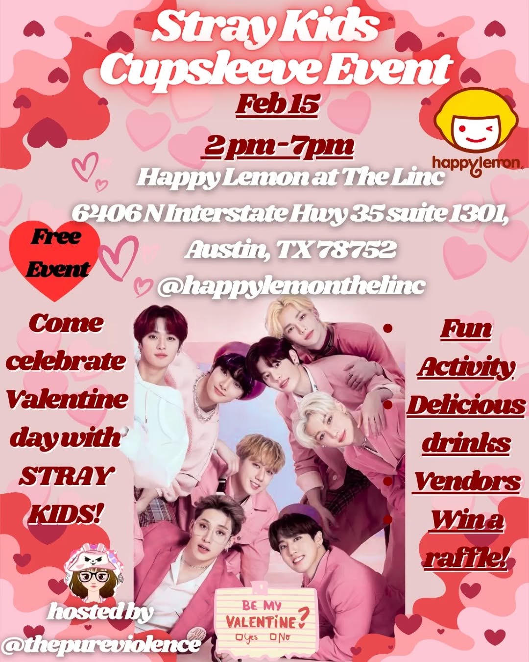 STRAY KIDS CUPSLEEVE EVENT